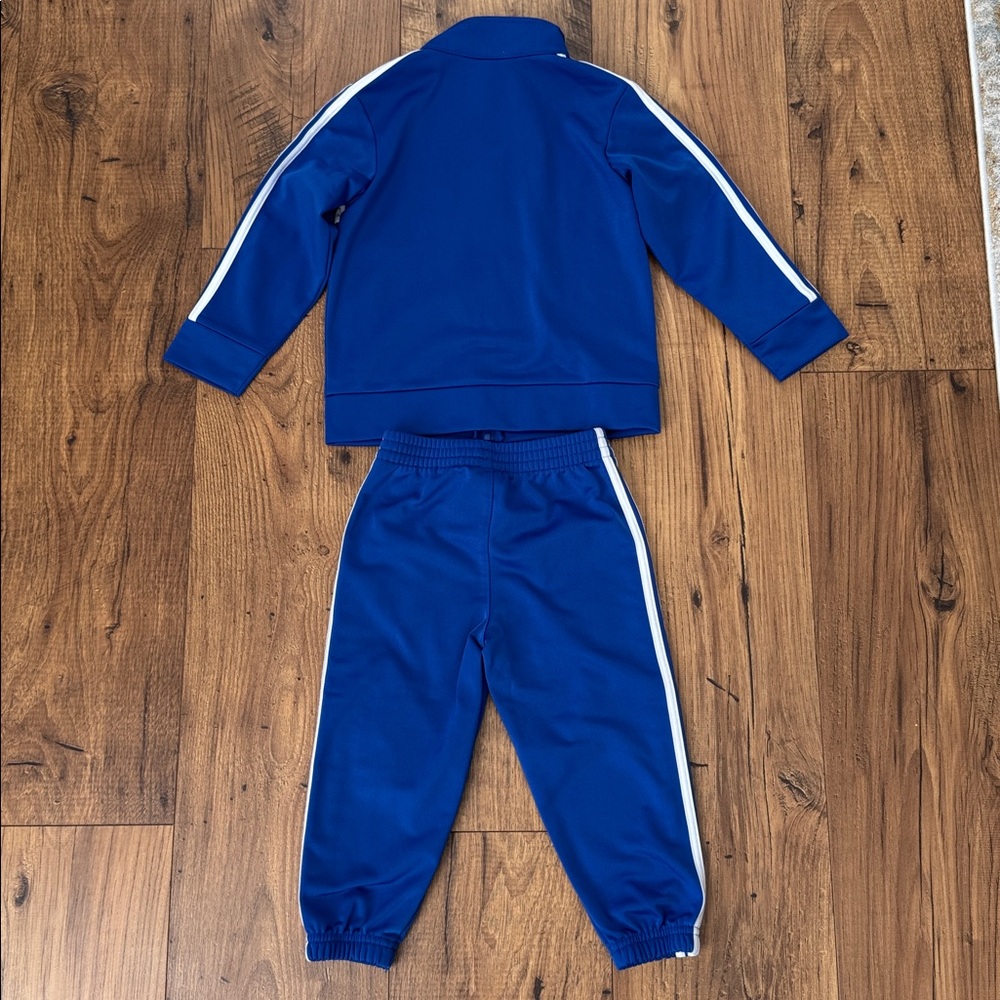 Adidas toddler track suit, royal blue, size 24 months - Picture 6 of 6